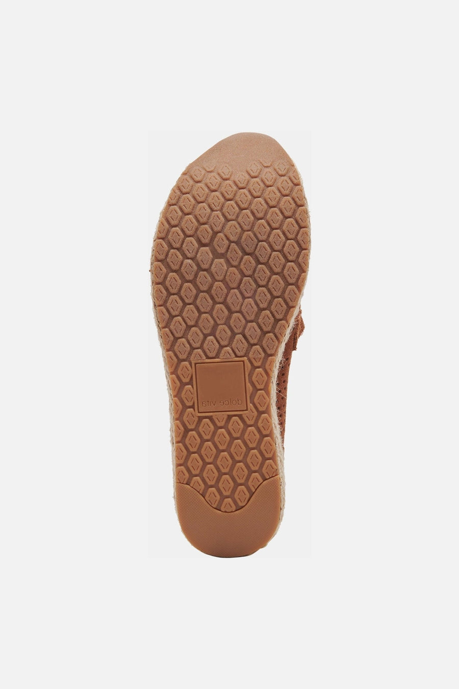 Dolce Vita Jhenee Espadrille Sneakers in Pecan Perforated Suede – side view