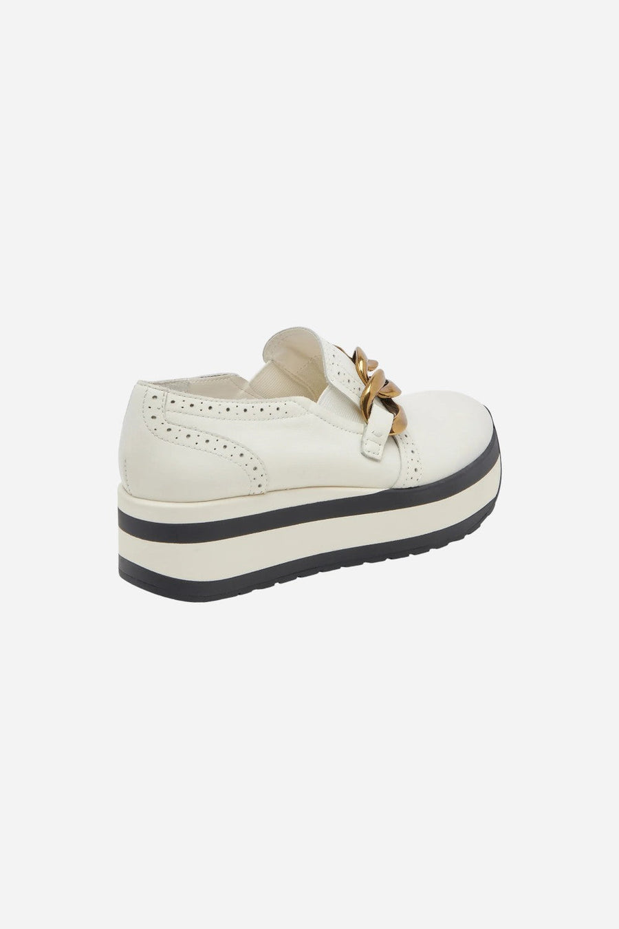 Dolce Vita Jhenee Platform Sneaker in White Leather – detail