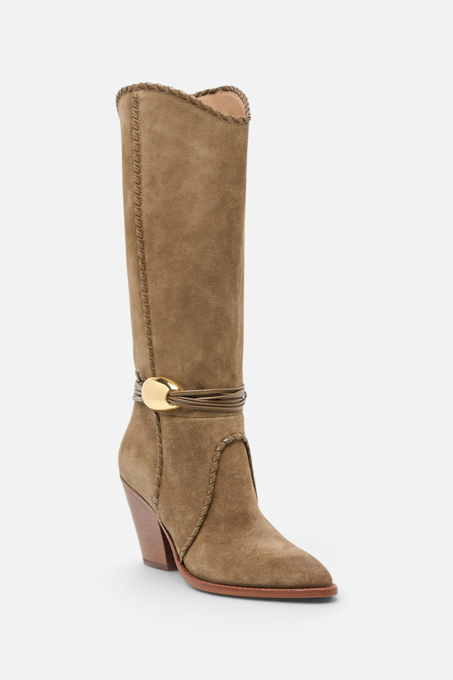Dolce Vita Jody Knee-High Boot in Olive Suede – alternate