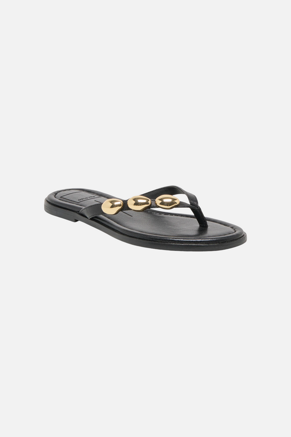Dolce Vita Juny Sandal in Black Leather