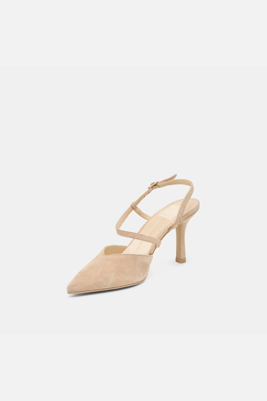 Dolce Vita Kamra Heels in Camel Suede – back view