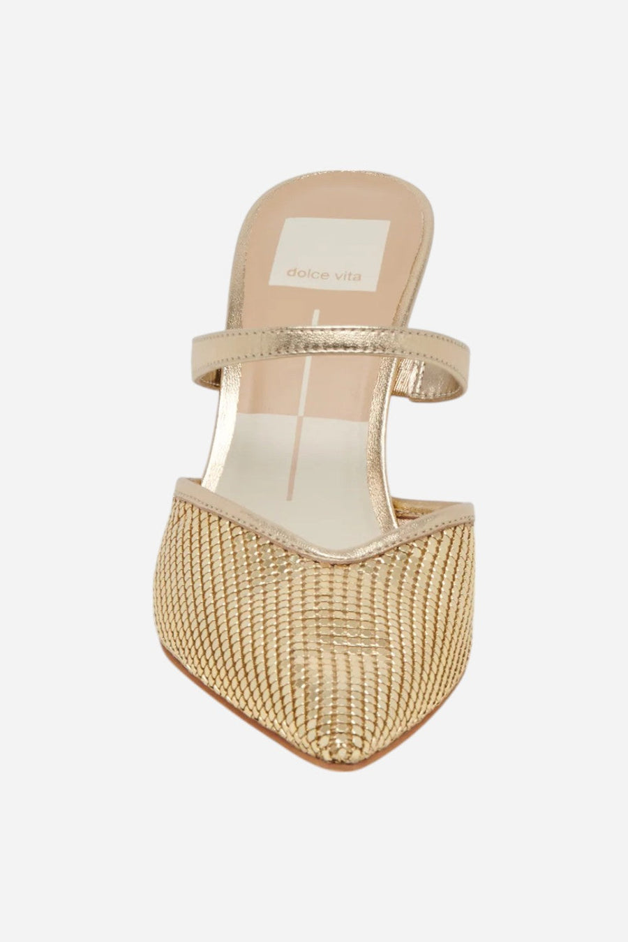 Dolce Vita Kanika Mesh Heels in Metallic Gold – alternate
