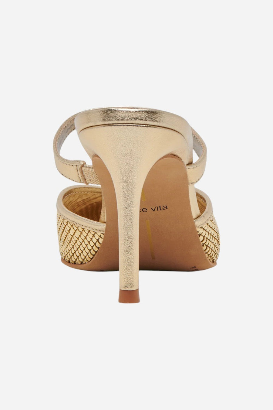 Dolce Vita Kanika Mesh Heels in Metallic Gold – alternate