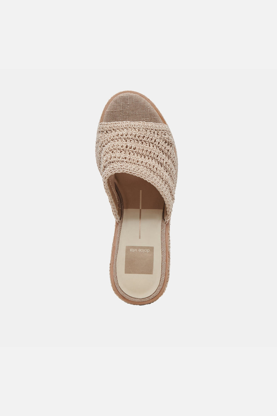 Dolce Vita Ladin Heels in Ivory Woven – alternate