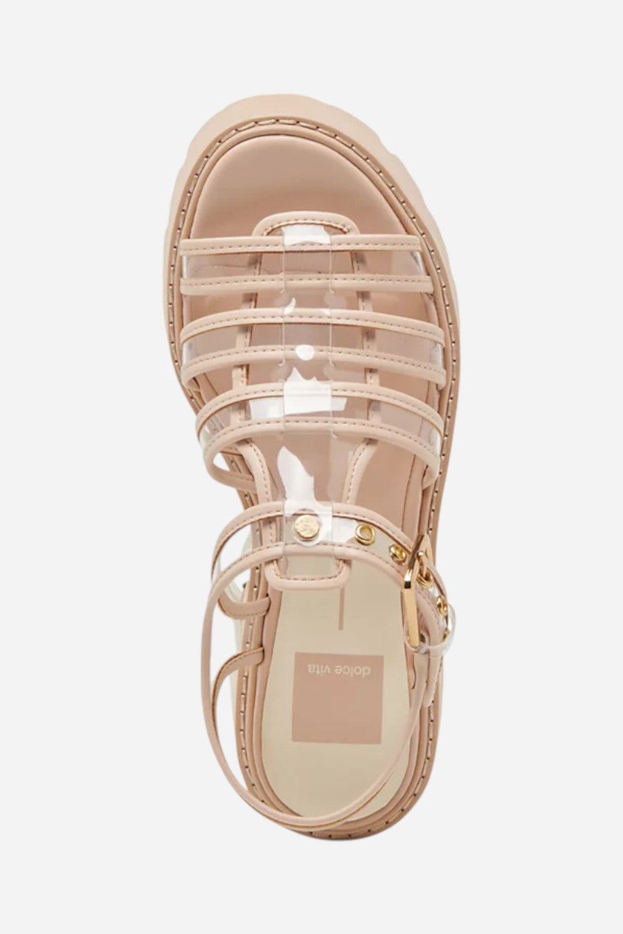 Dolce Vita Latice in Crystal Vinyl – detail