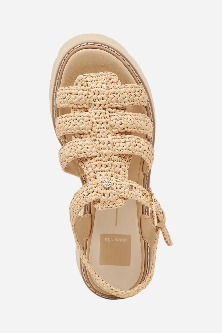 Dolce Vita Latice Sandals in LT Natural Knit – alternate