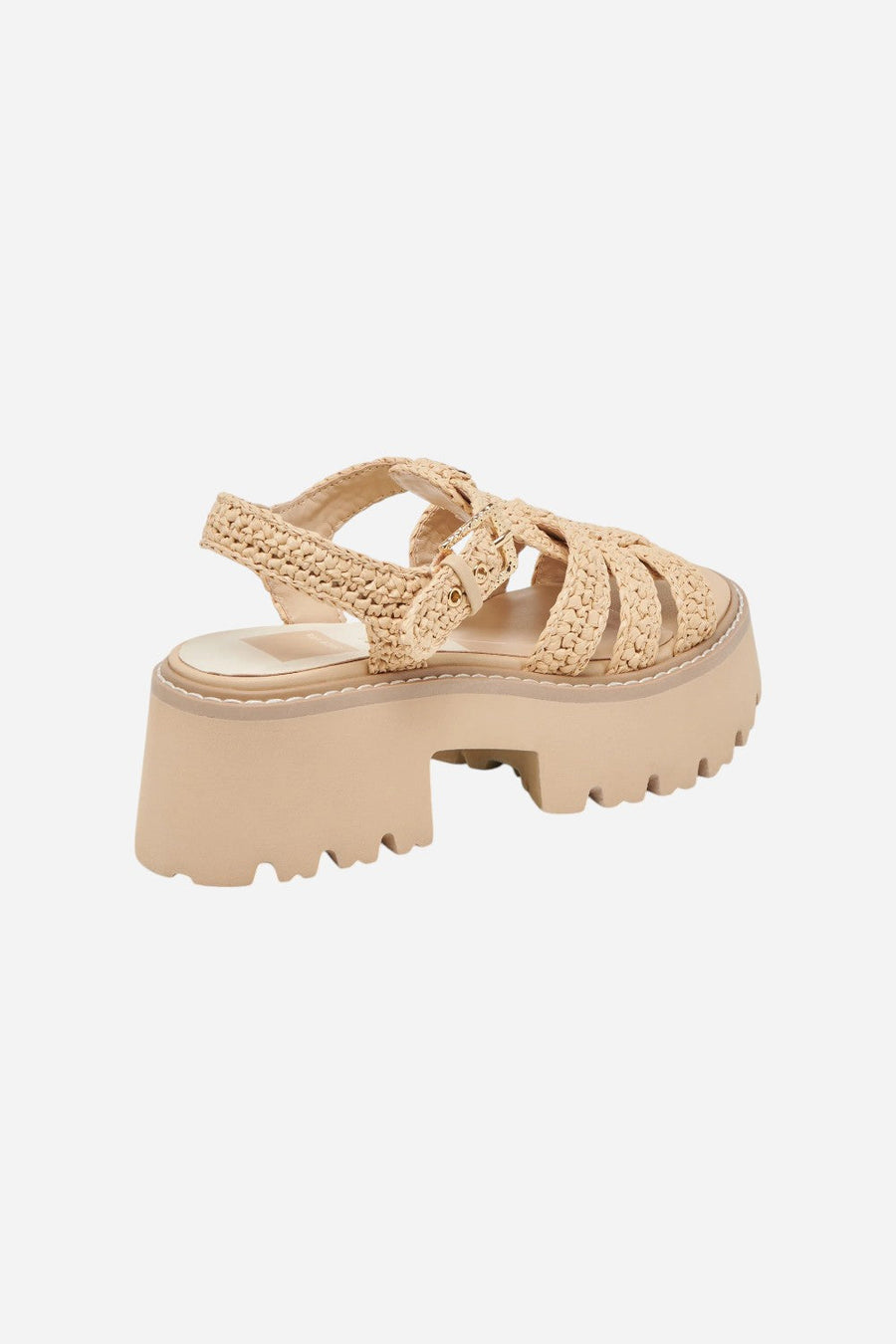 Dolce Vita Latice Sandals in LT Natural Knit – side view