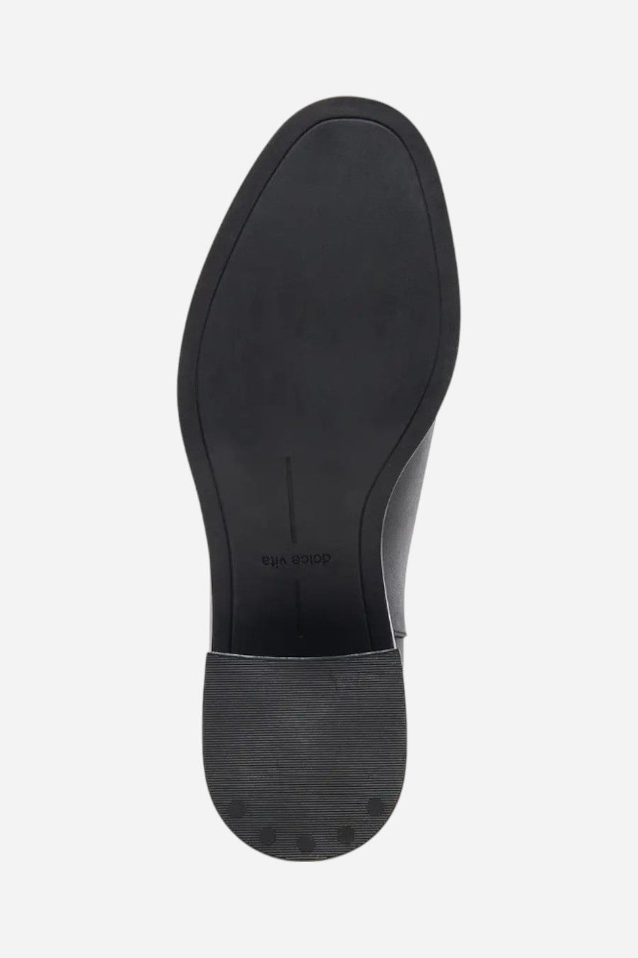Dolce Vita Linny H20 in Black Leather – flat lay