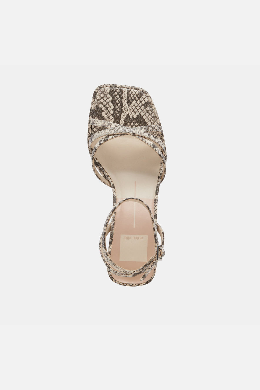 Dolce Vita Manji Kitten Heels in Black White Embossed Snake – alternate