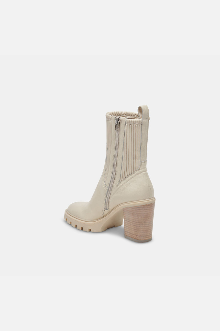 Dolce Vita Marni H20 Boots in Ivory Leather H20 – flat lay
