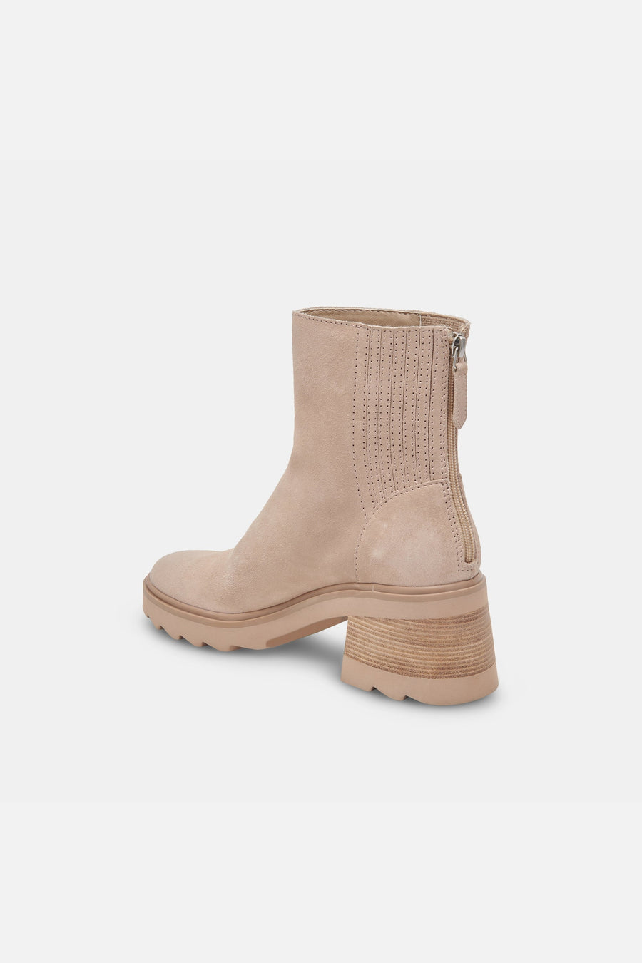 Dolce Vita Martey H20 Boots in Taupe Suede – flat lay