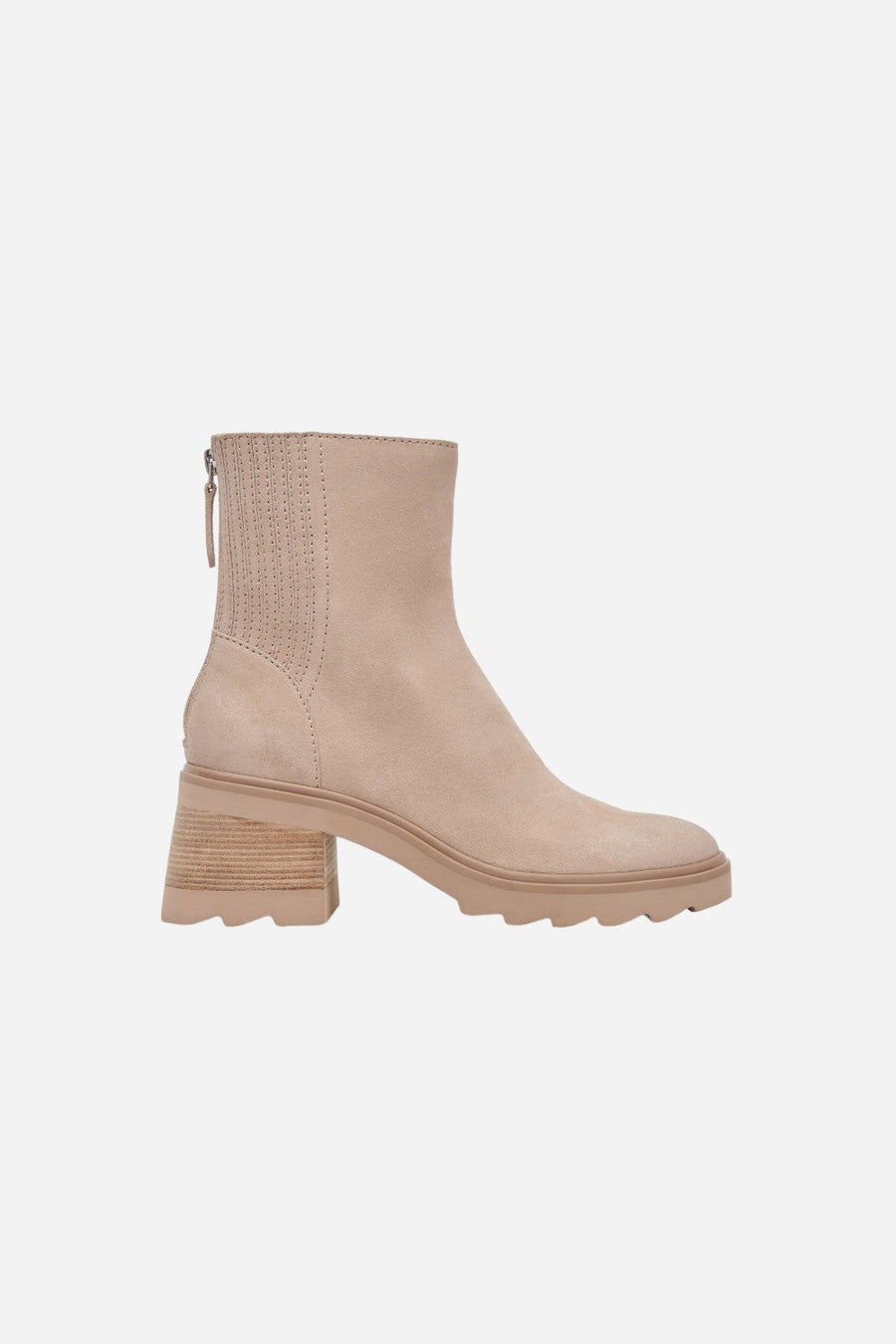 Dolce Vita Martey H20 Boots in Taupe Suede – front view