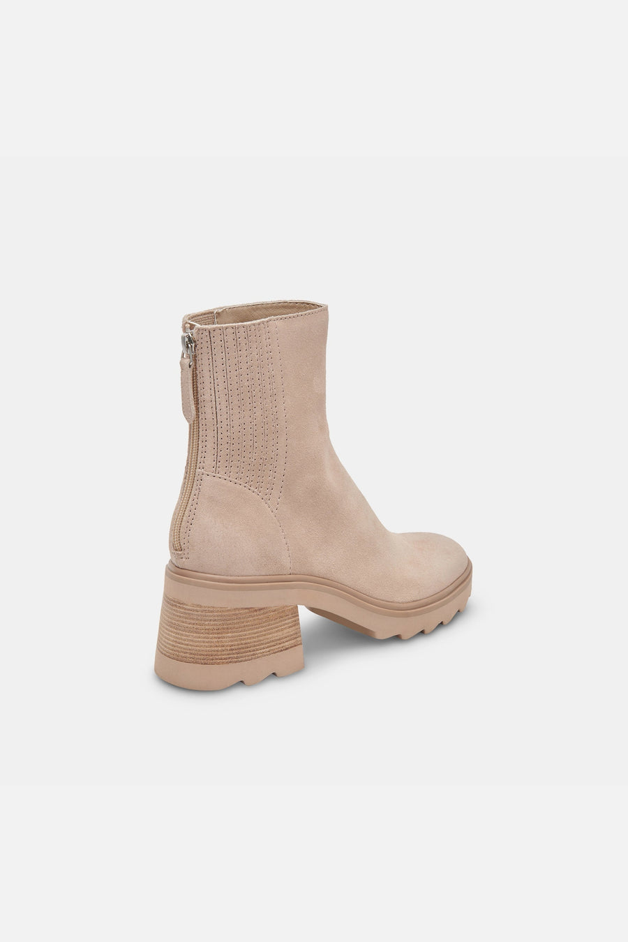 Dolce Vita Martey H20 Boots in Taupe Suede – side view
