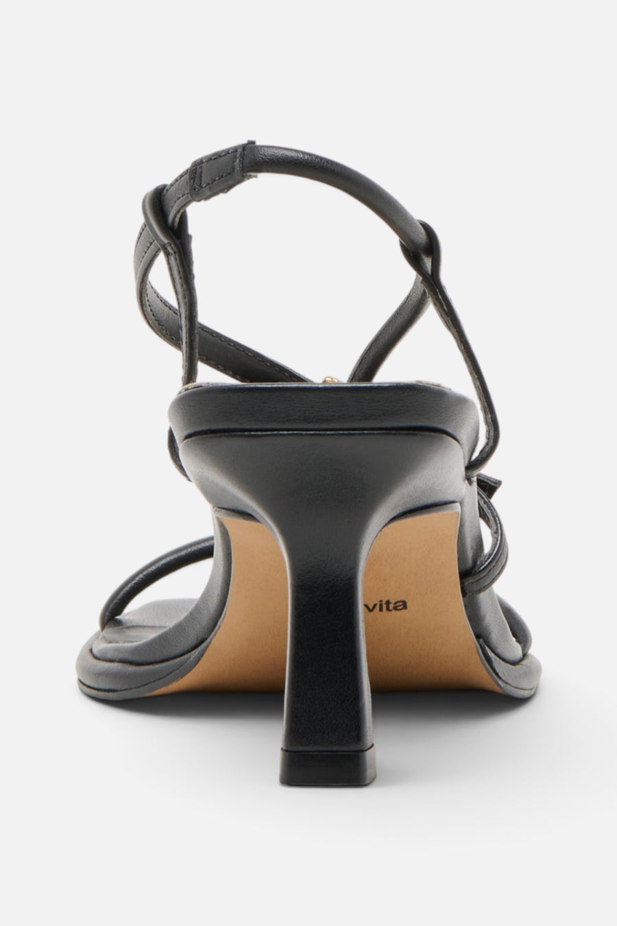 Dolce Vita Mylee Heel in Black Leather – back view