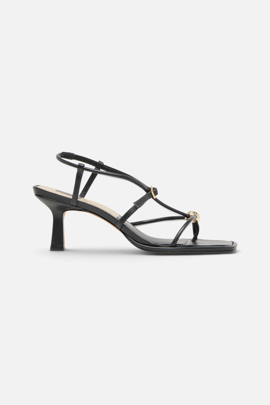 Dolce Vita Mylee Heel in Black Leather – side view