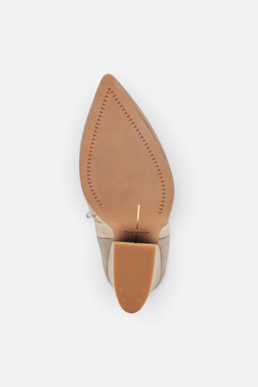 Dolce Vita Neena Booties in Taupe Multi Suede – side view