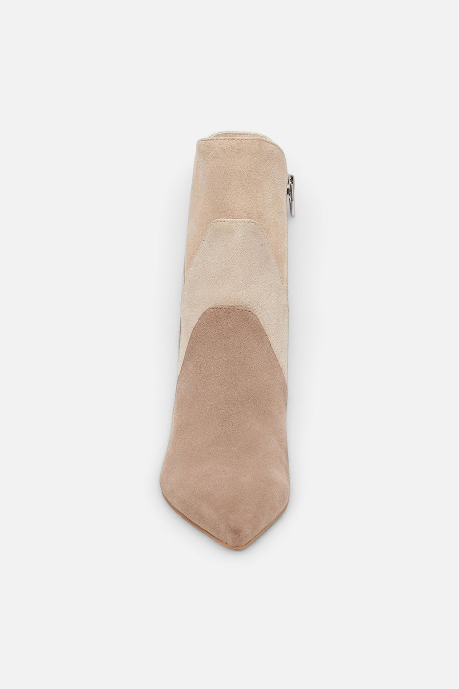 Dolce Vita Neena Booties in Taupe Multi Suede – side view