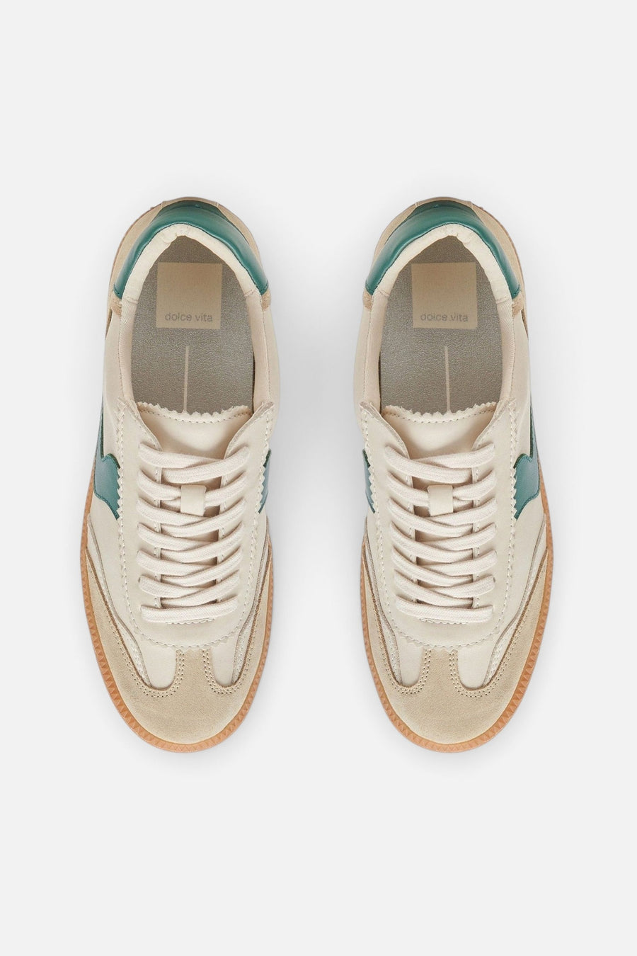 Dolce Vita Notice White Green Leather – top view