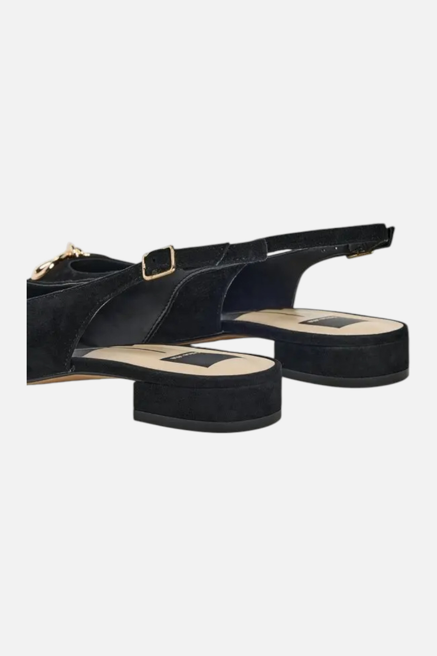 Dolce Vita Obella Flats in Onyx Suede – side view