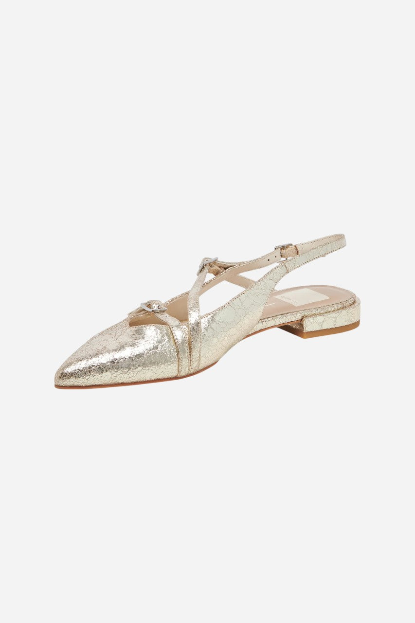 Dolce Vita Pamla Platinum Distressed Leather – detail
