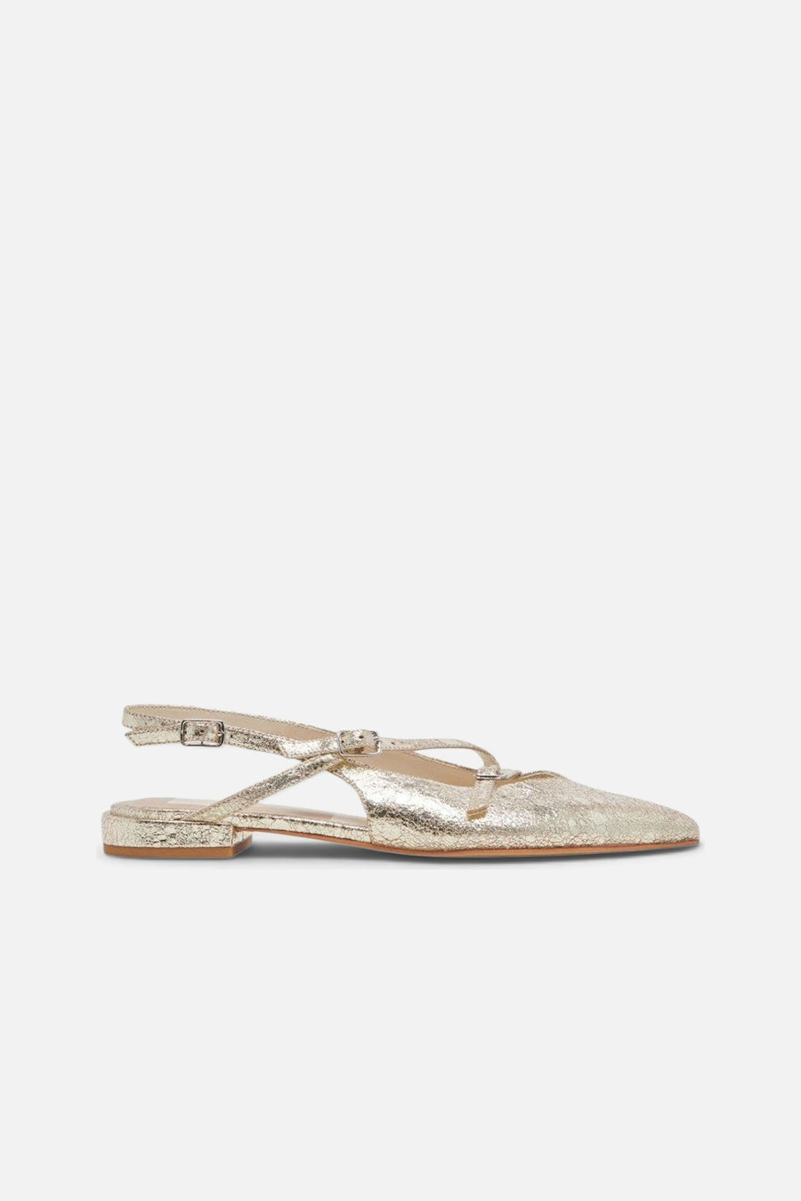 Dolce Vita Pamla Platinum Distressed Leather – side view