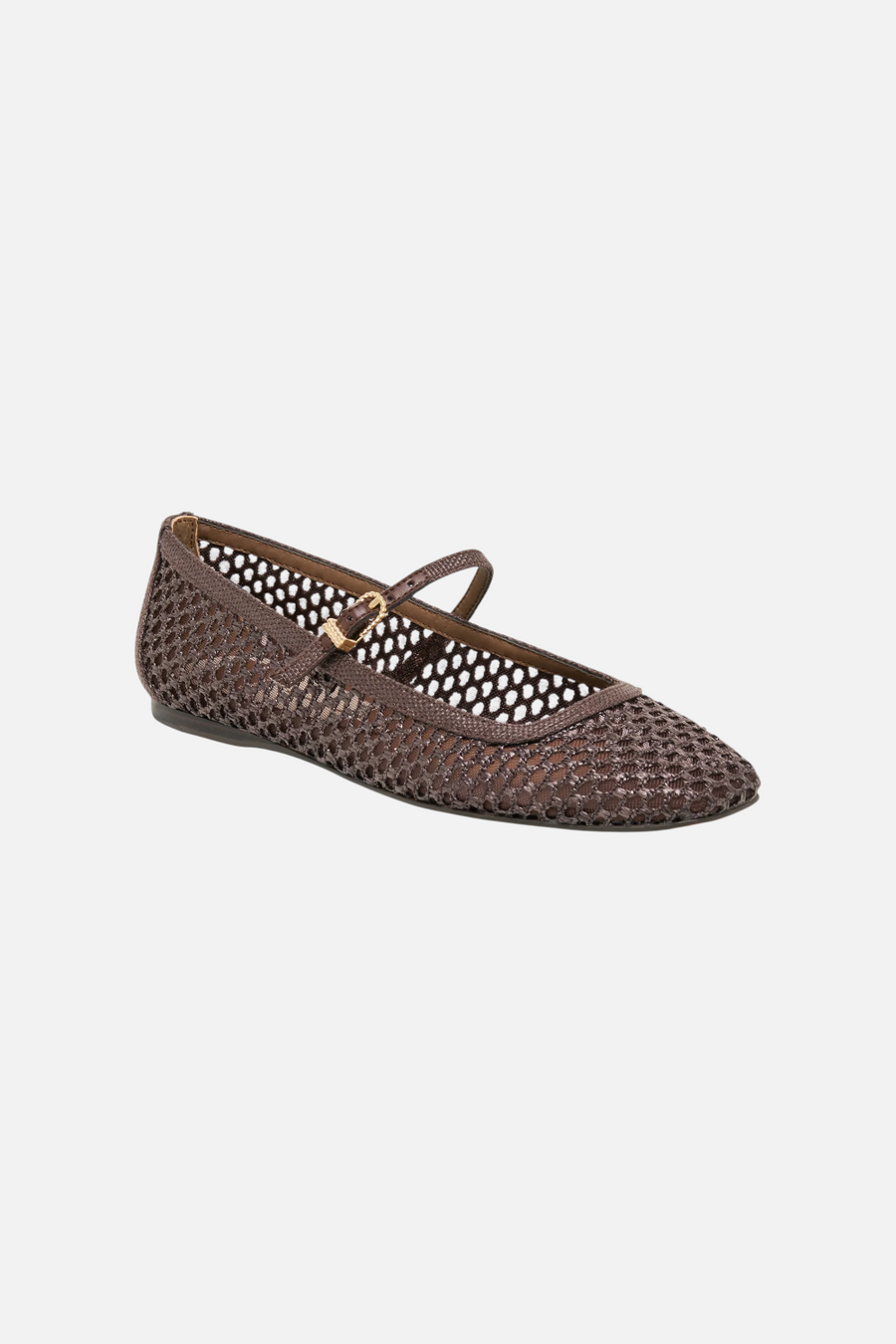 Dolce Vita Reyes Chocolate Woven Raffia Ballet Flats – back view