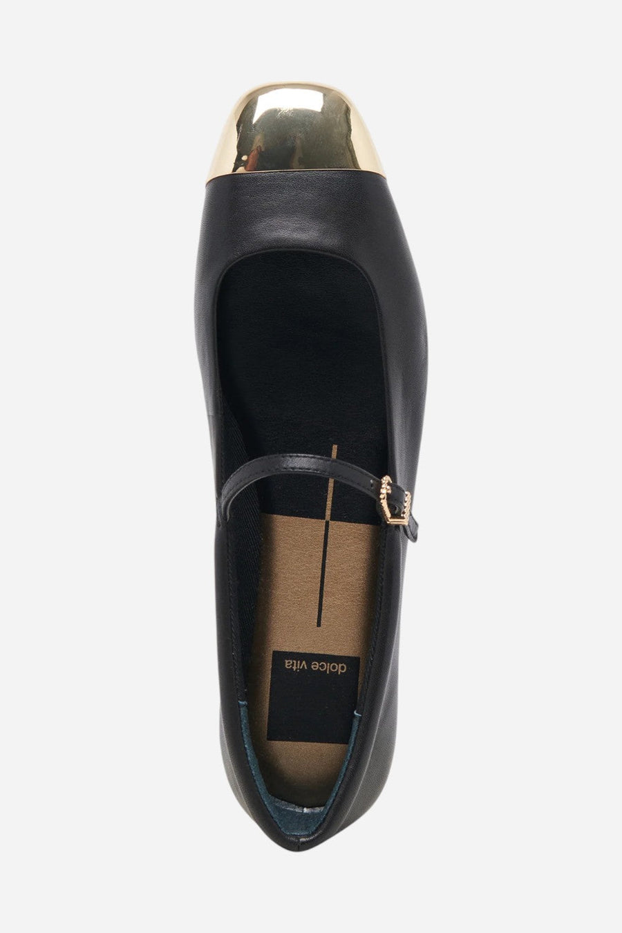 Dolce Vita Reyes Toe Cap in Black Leather – alternate
