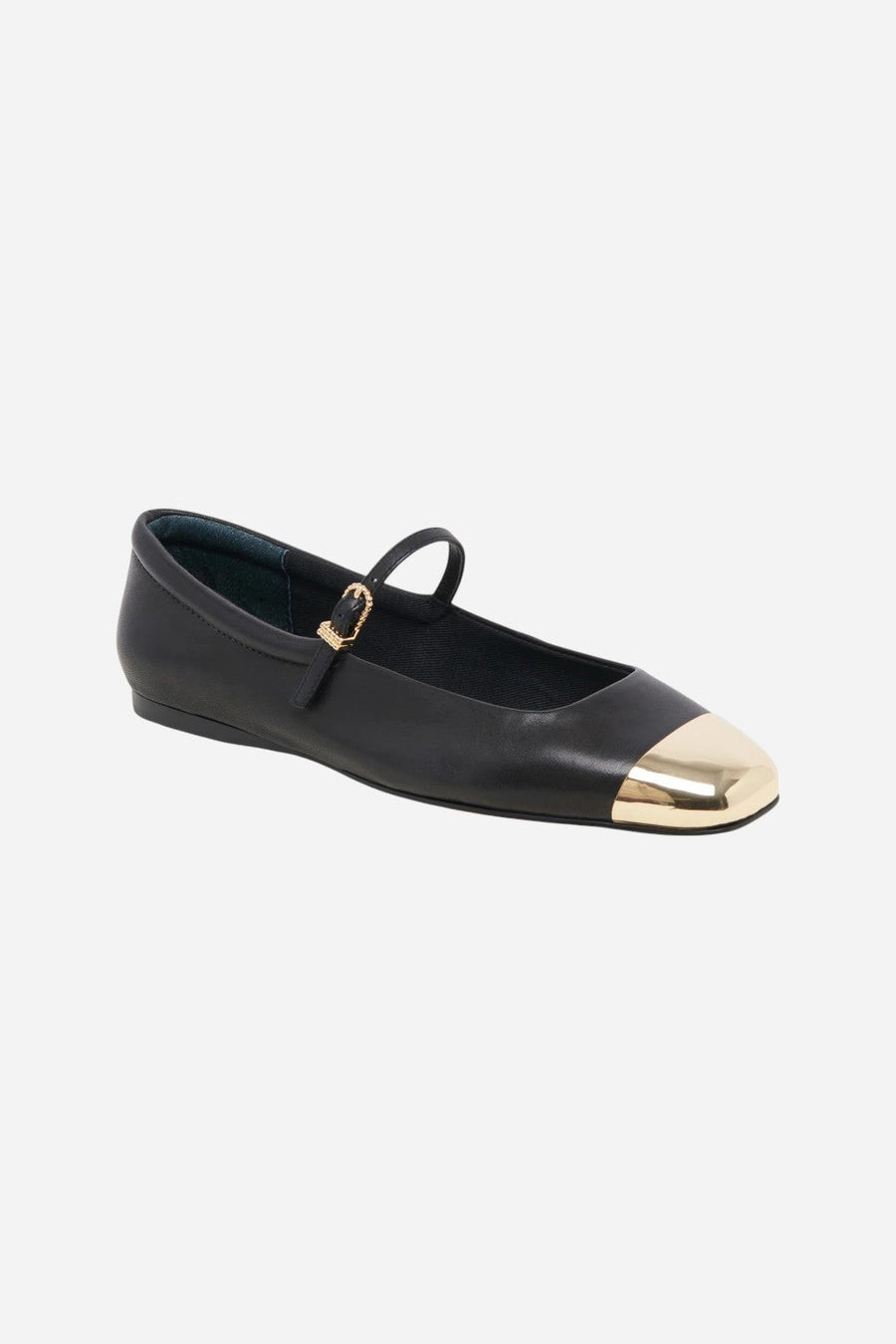 Dolce Vita Reyes Toe Cap in Black Leather – back view