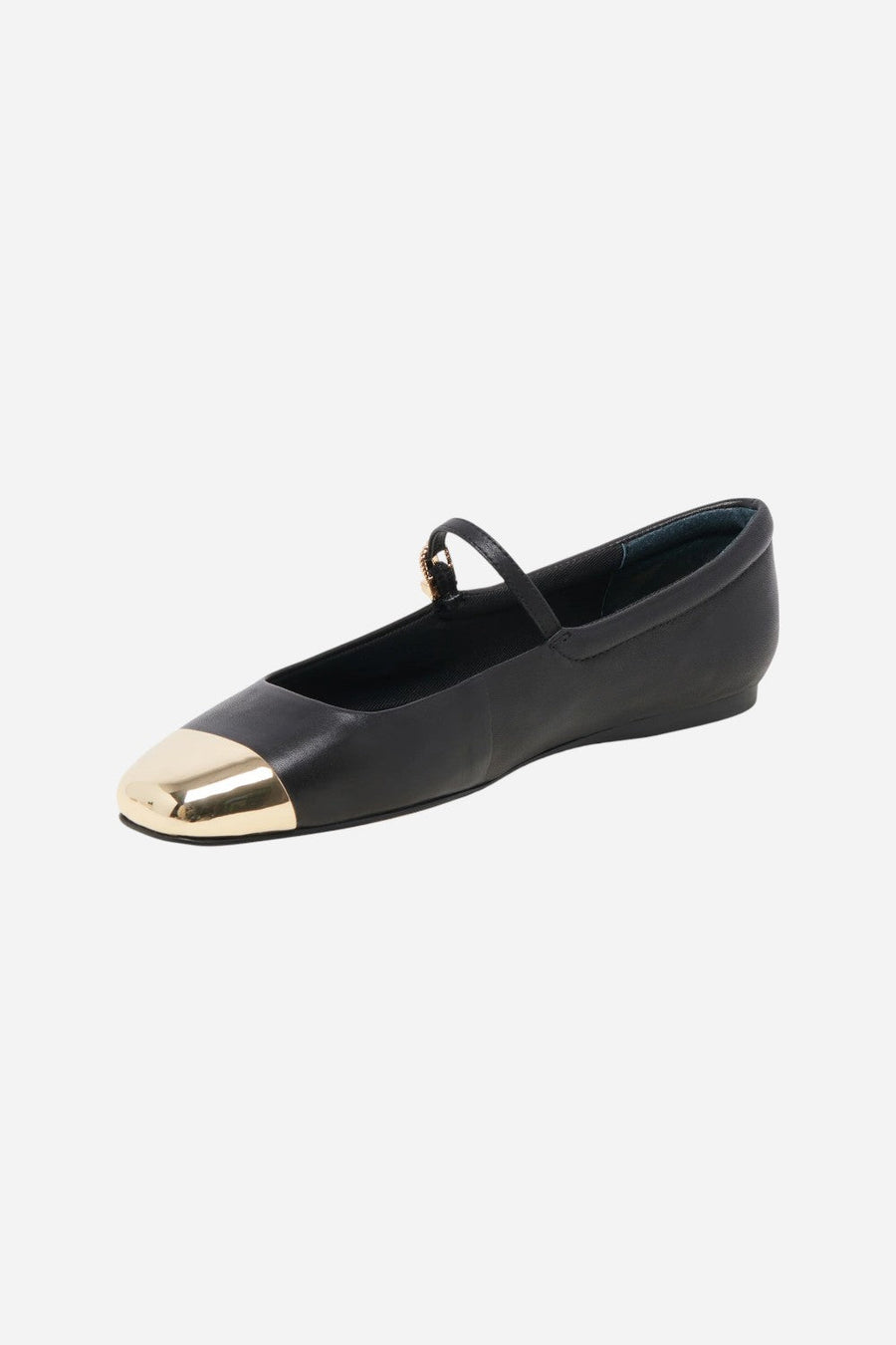 Dolce Vita Reyes Toe Cap in Black Leather – detail