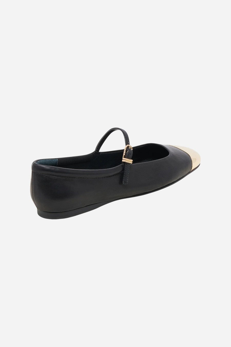 Dolce Vita Reyes Toe Cap in Black Leather – side view