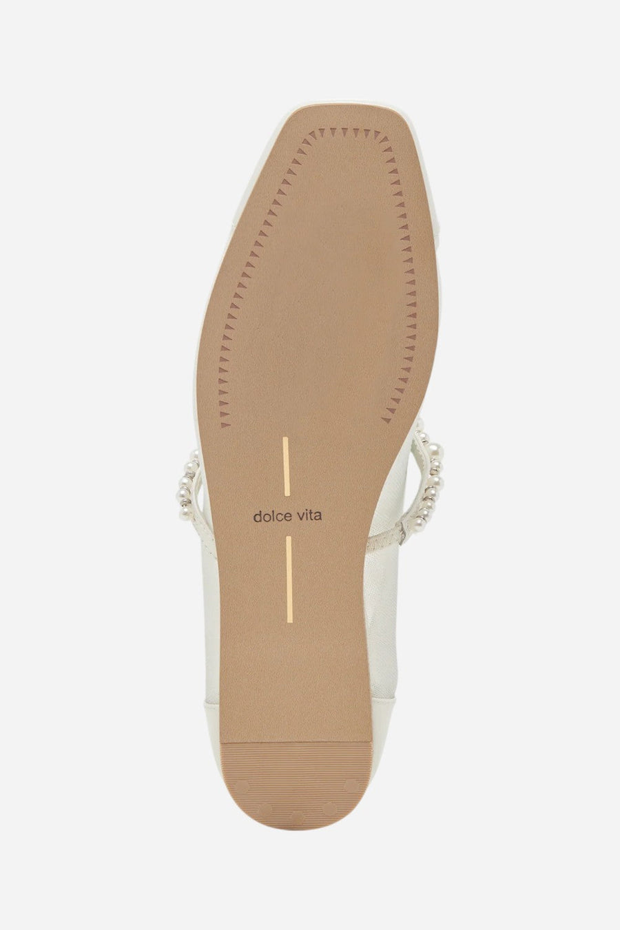 Dolce Vita Rollin Pearl Ballet Flats in White Mesh – alternate