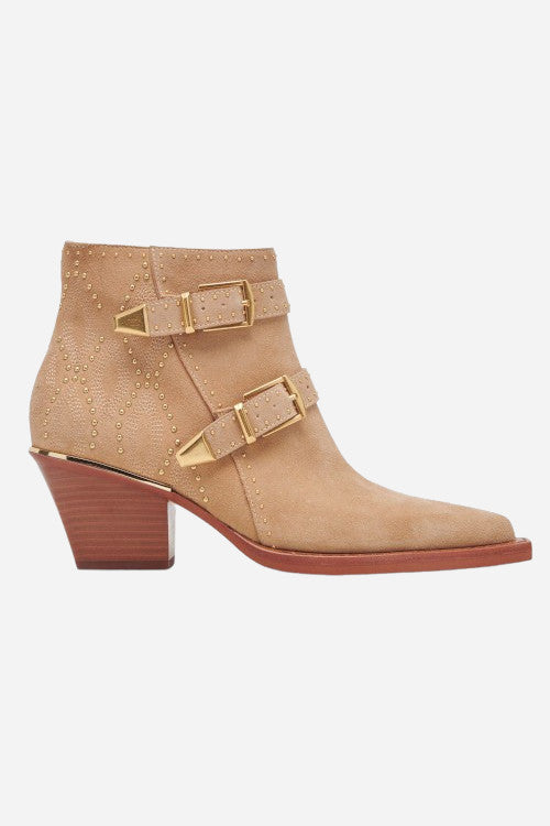 Dolce Vita Ronnie in Camel Suede – front view