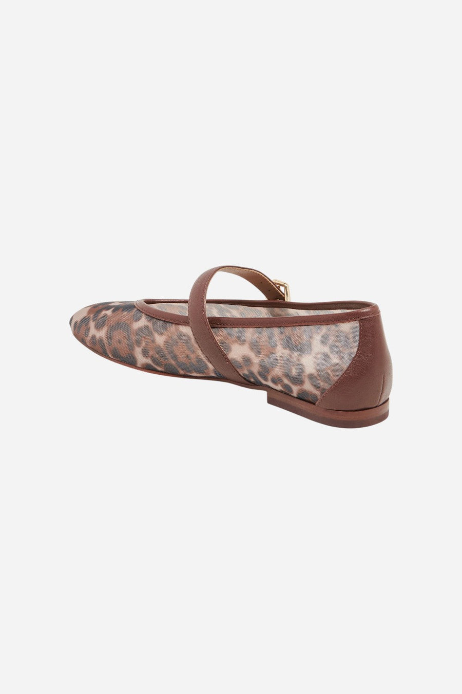 Dolce Vita Roslyn Ballet Flats Leopard Mesh – flat lay