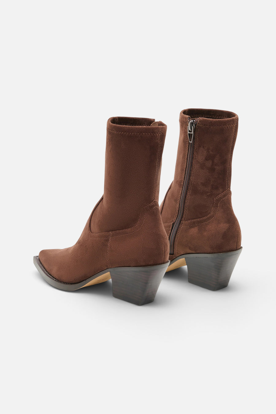 Dolce Vita Rutger Boots in Dark Brown Stella Suede – back view