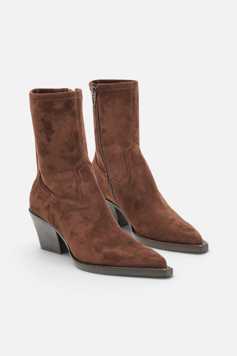 Dolce Vita Rutger Boots in Dark Brown Stella Suede – detail