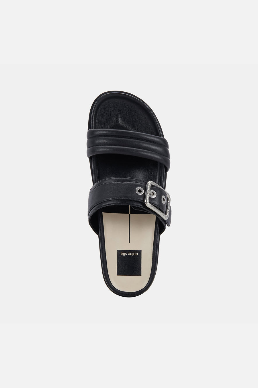 Dolce Vita Shaila Sandals in Black Leather – alternate