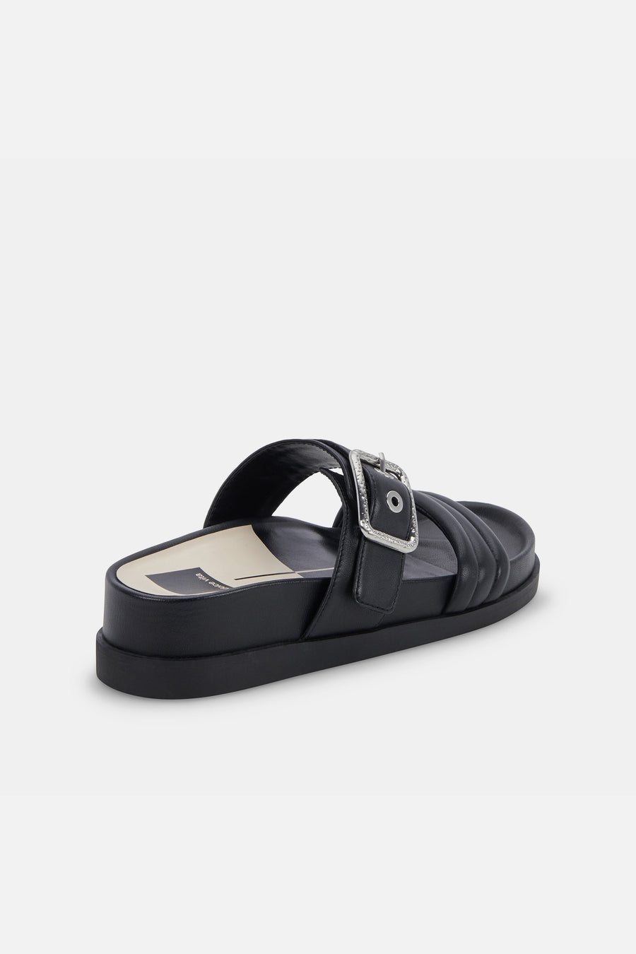 Dolce Vita Shaila Sandals in Black Leather – detail