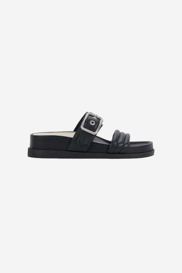 Dolce Vita Shaila Sandals in Black Leather