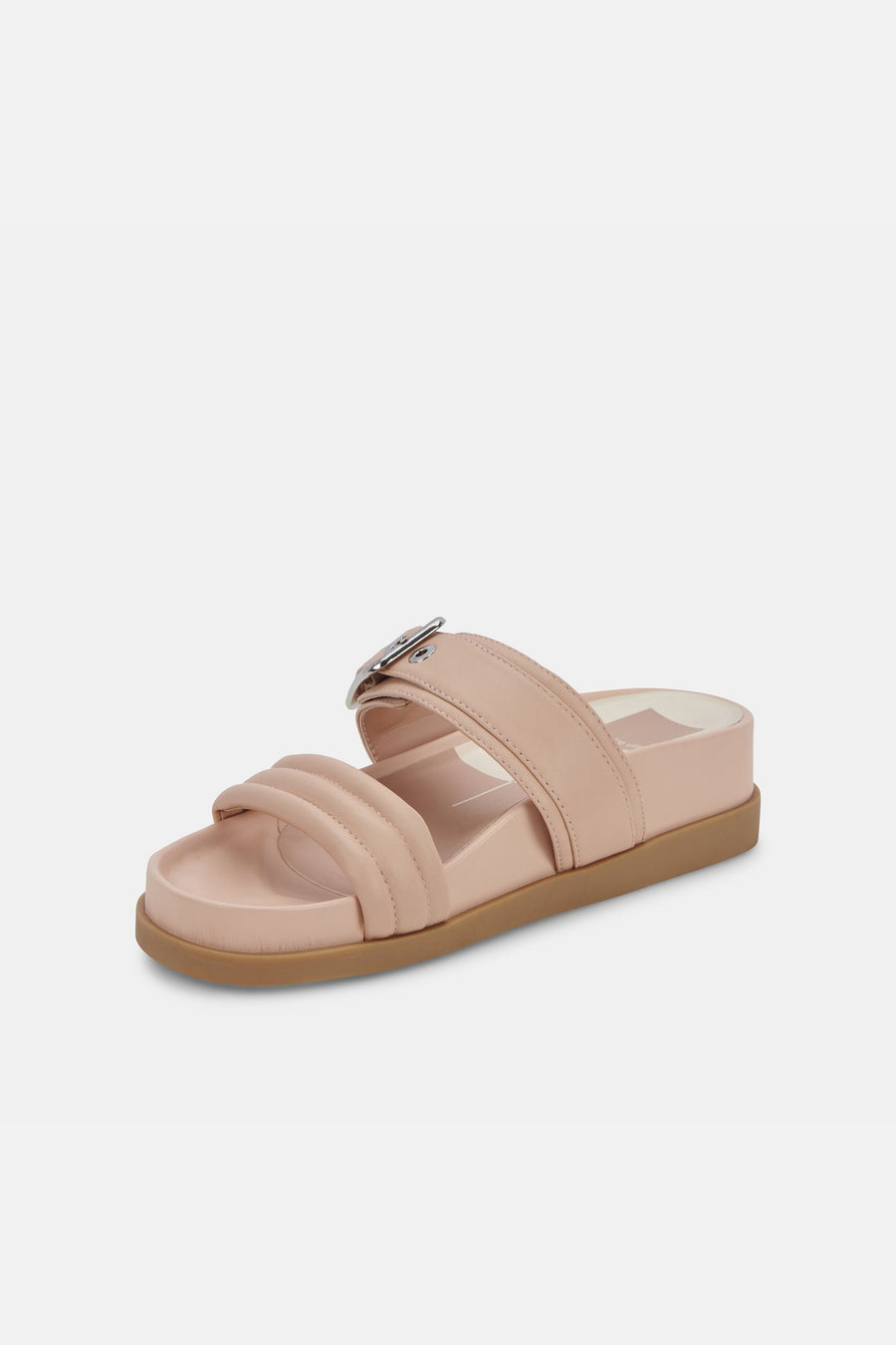 Dolce Vita Shaila Sandals in Cream Leather – flat lay