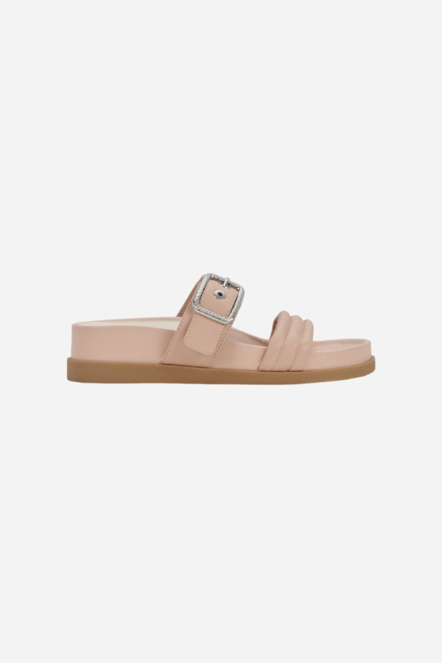Dolce Vita Shaila Sandals in Cream Leather – front view