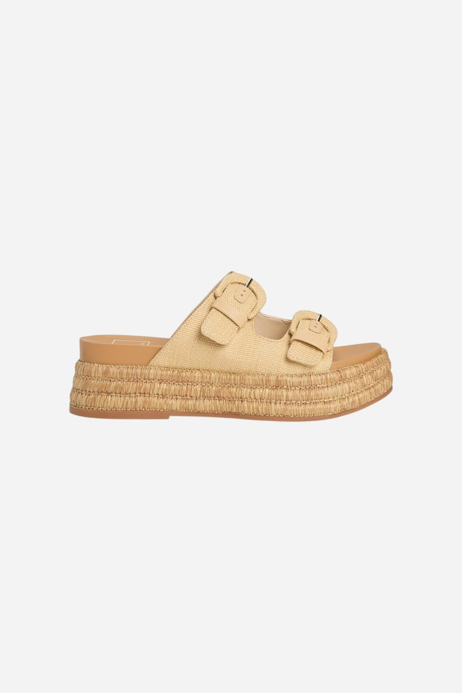 Dolce Vita Witny in Light Natural Woven Raffia – front view
