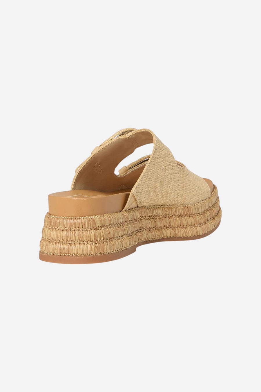 Dolce Vita Witny in Light Natural Woven Raffia – side view