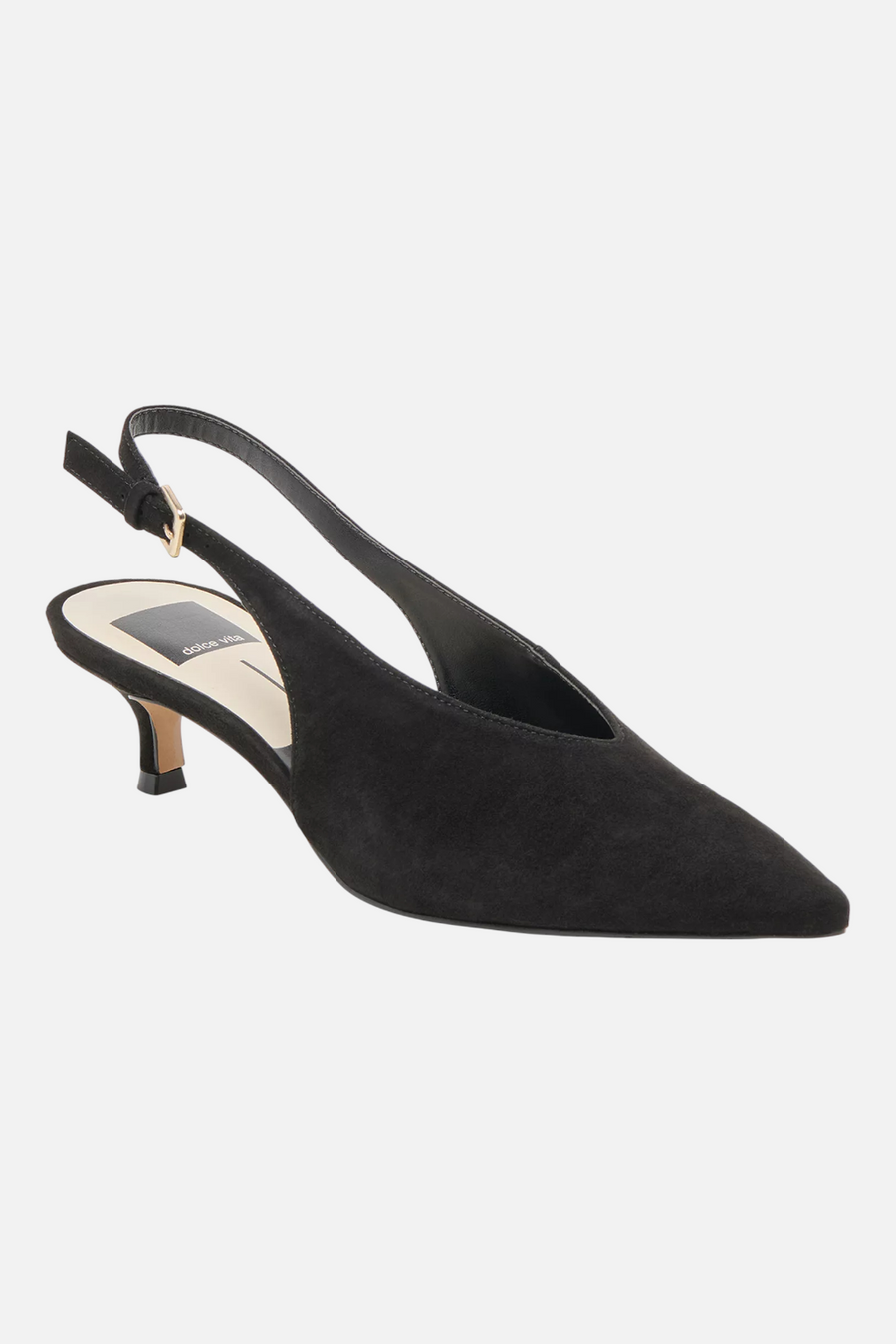 Dolce Vita Women's Alenna Heel in Onyx Suede – back view
