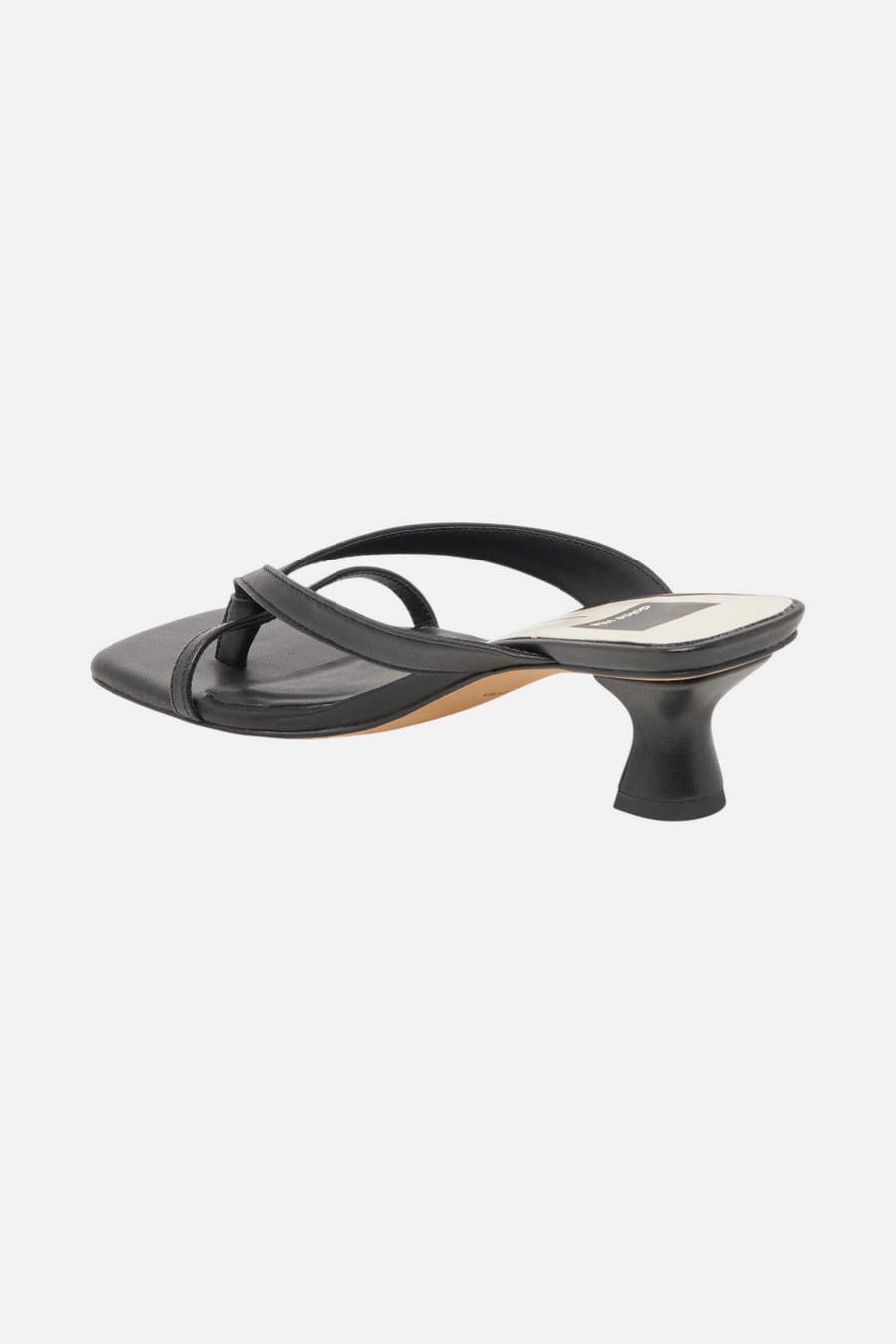 Dolce Vita Women's Brevel Heel in Onyx Leather – detail
