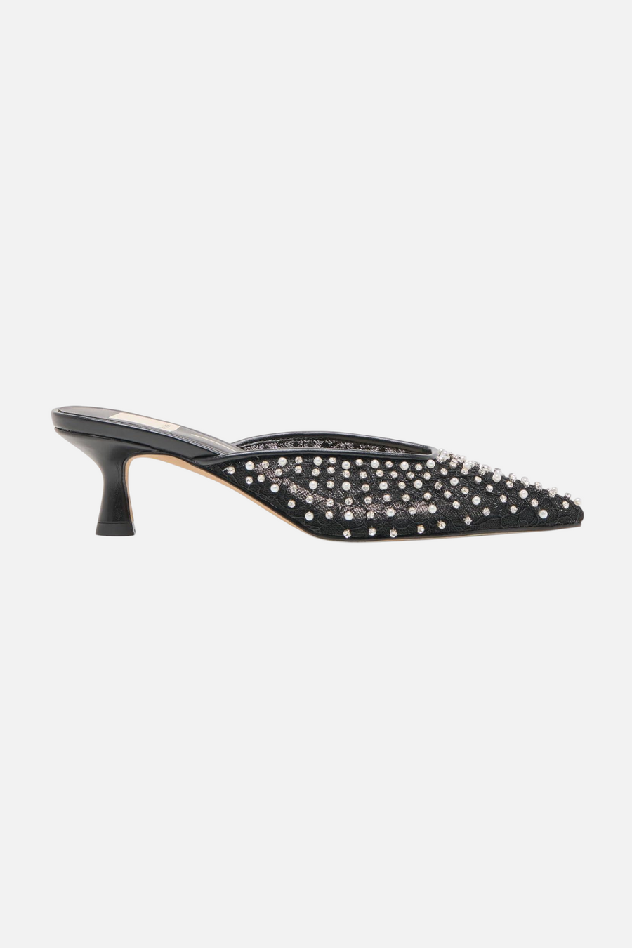 Dolce Vita Women's Cleo Onyx Mesh Pearl Heel – front view