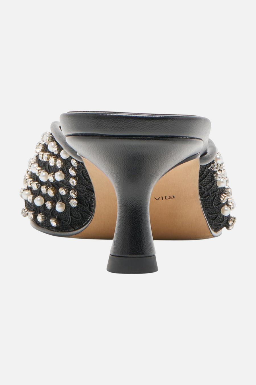 Dolce Vita Women's Cleo Onyx Mesh Pearl Heel – side view