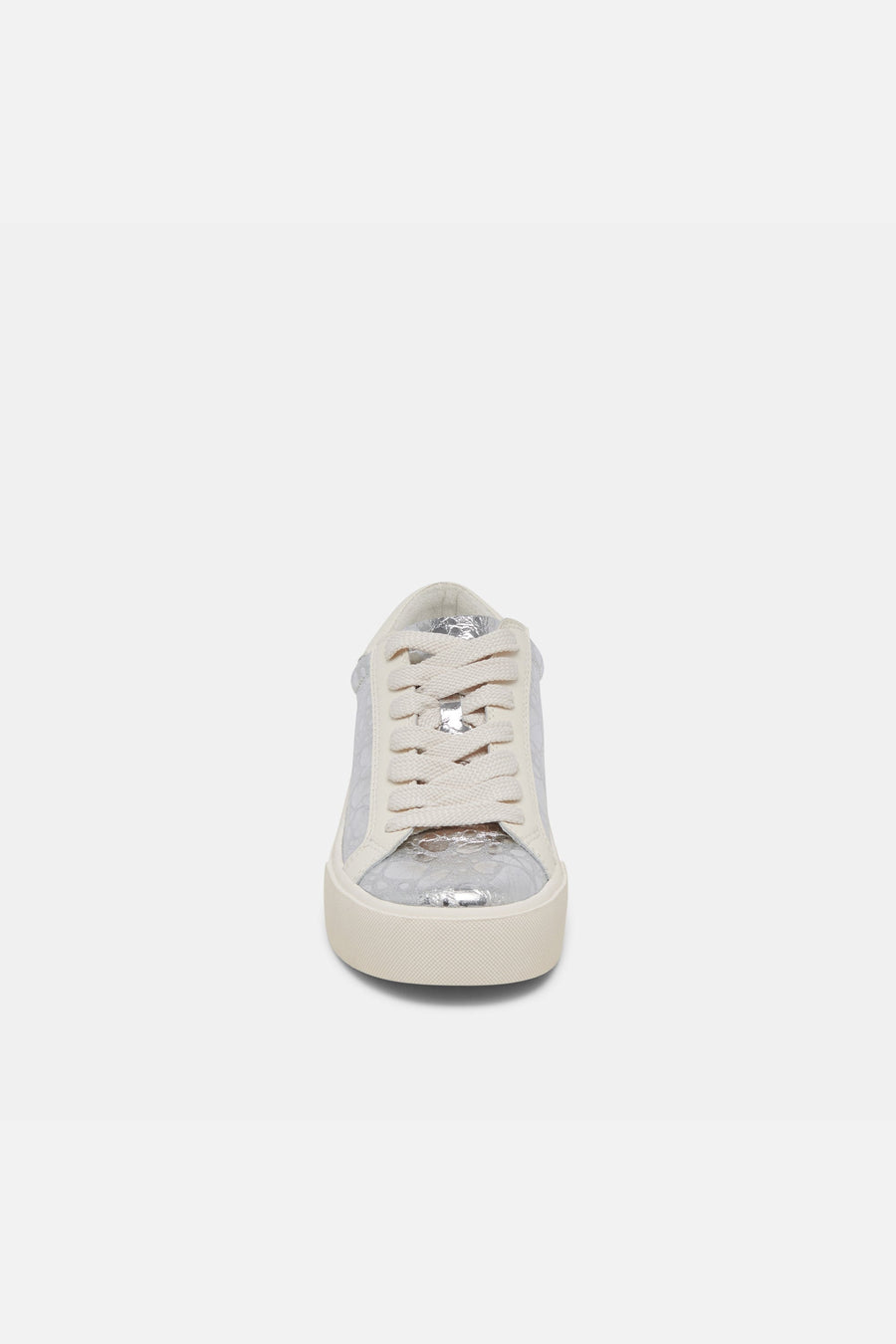 Dolce Vita Zayn 360 Sneakers in Silver Distressed Leather – alternate