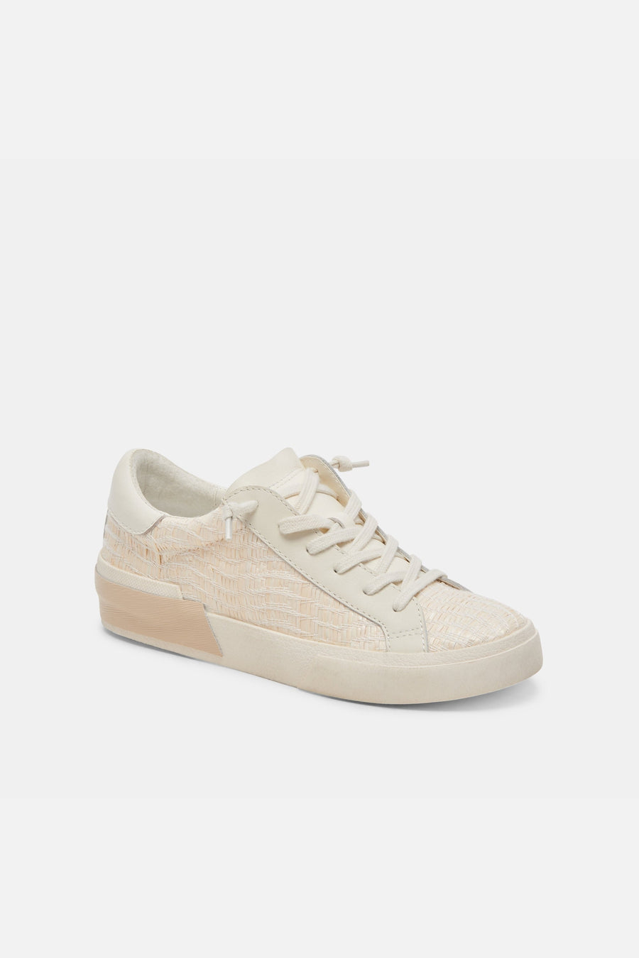 Dolce Vita Zina Sneakers in Bone Raffia – alternate
