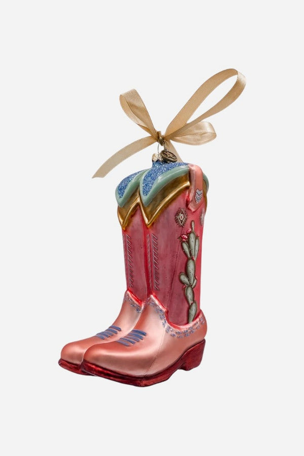 Double Boot Christmas Ornament