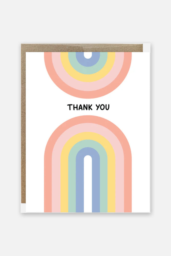 Double Rainbow Thank You Card
